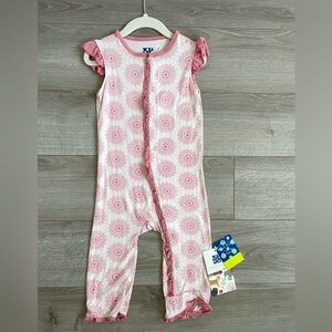 NWT Kickee Pants Ruffle Tank Romper, 3T